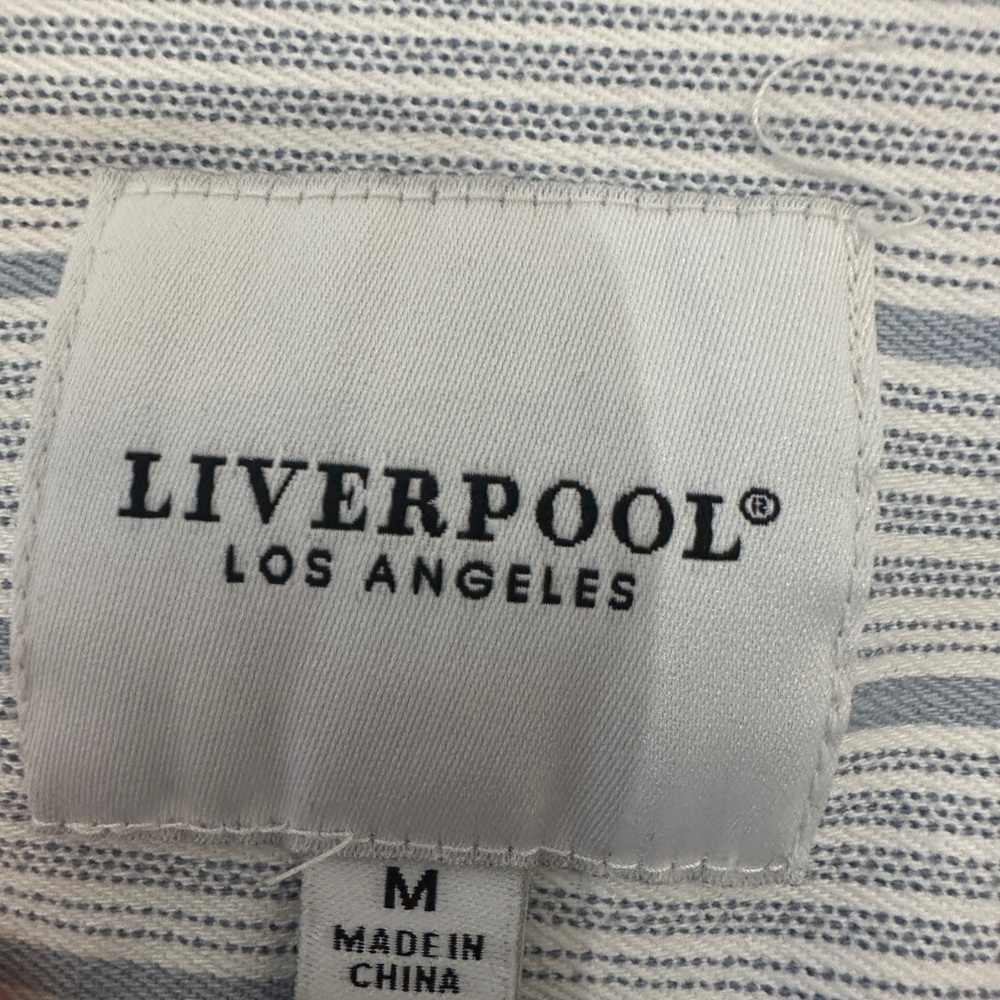 Liverpool Blue and White Striped Jean Jacket - Picture 3 of 4